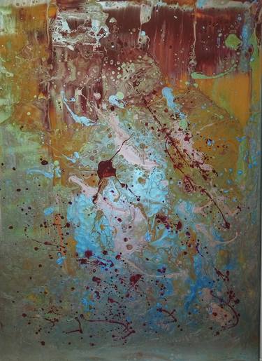 Original Abstract Expressionism Abstract Paintings by Roxana Isabela Andrei