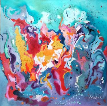 Original Modern Abstract Paintings by Milena Bernardini