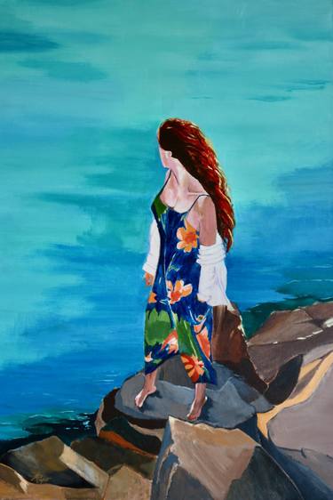 Original Figurative Seascape Paintings by Lori Royce