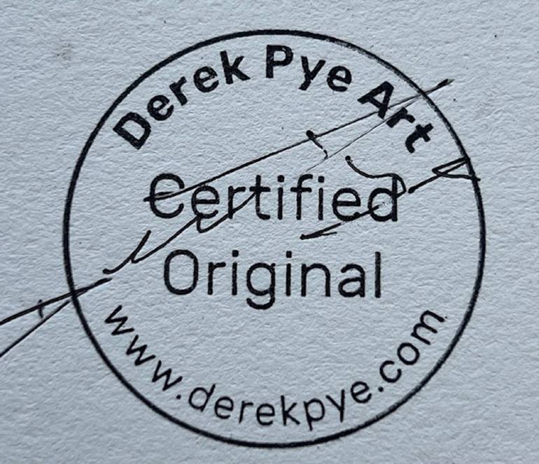 Original Art Deco Love Painting by Derek Pye