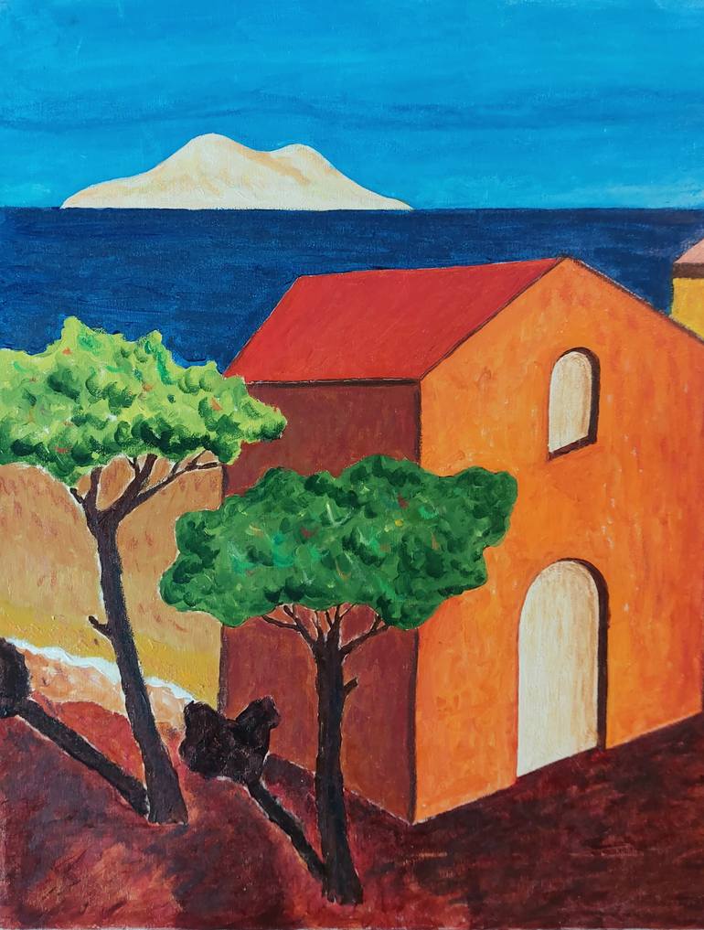 Original Figurative Landscape Painting by Giovanni Frattini