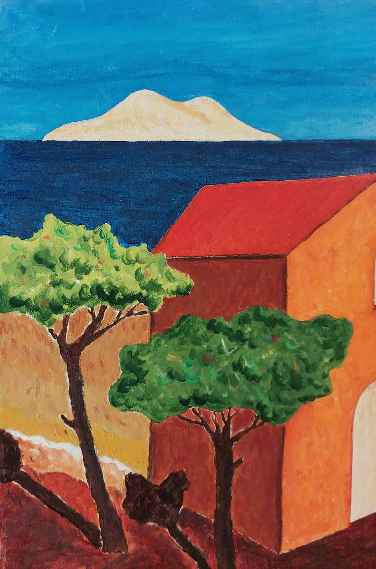 Original Figurative Landscape Painting by Giovanni Frattini