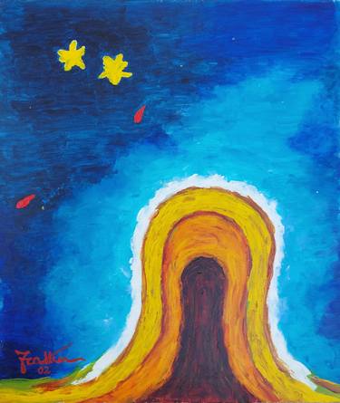 Original Abstract Expressionism Abstract Painting by Giovanni Frattini