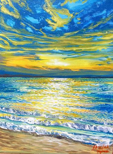 Print of Beach Paintings by Victoria Voov