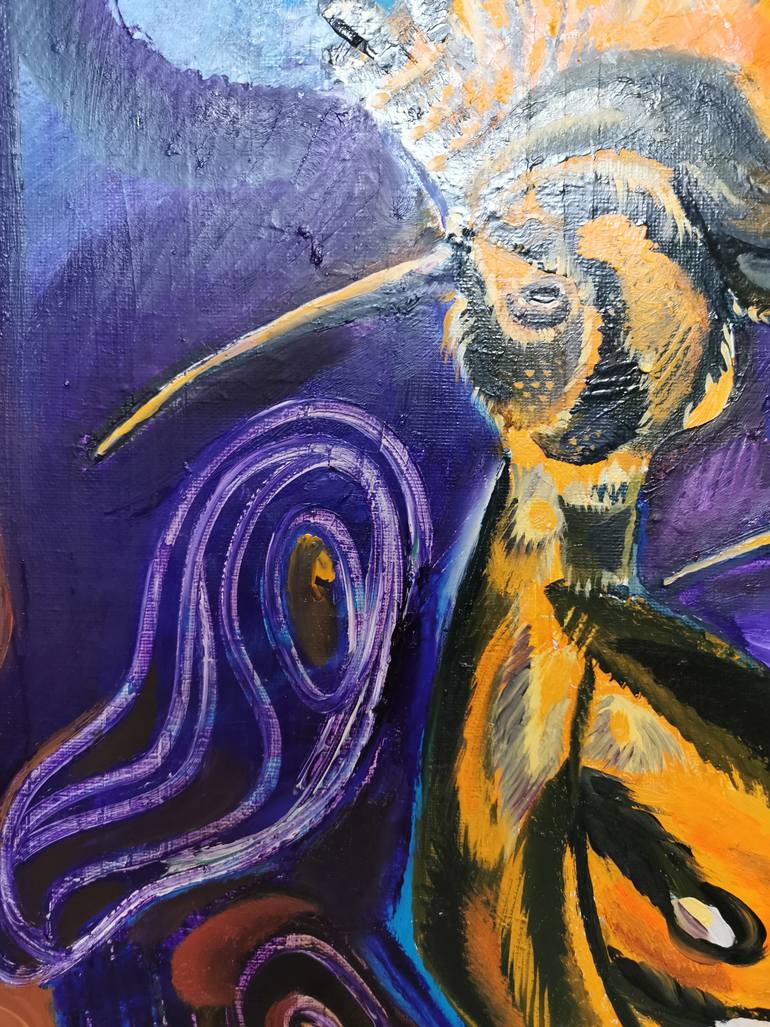 Original Modernism Animal Painting by Adil Hasanov