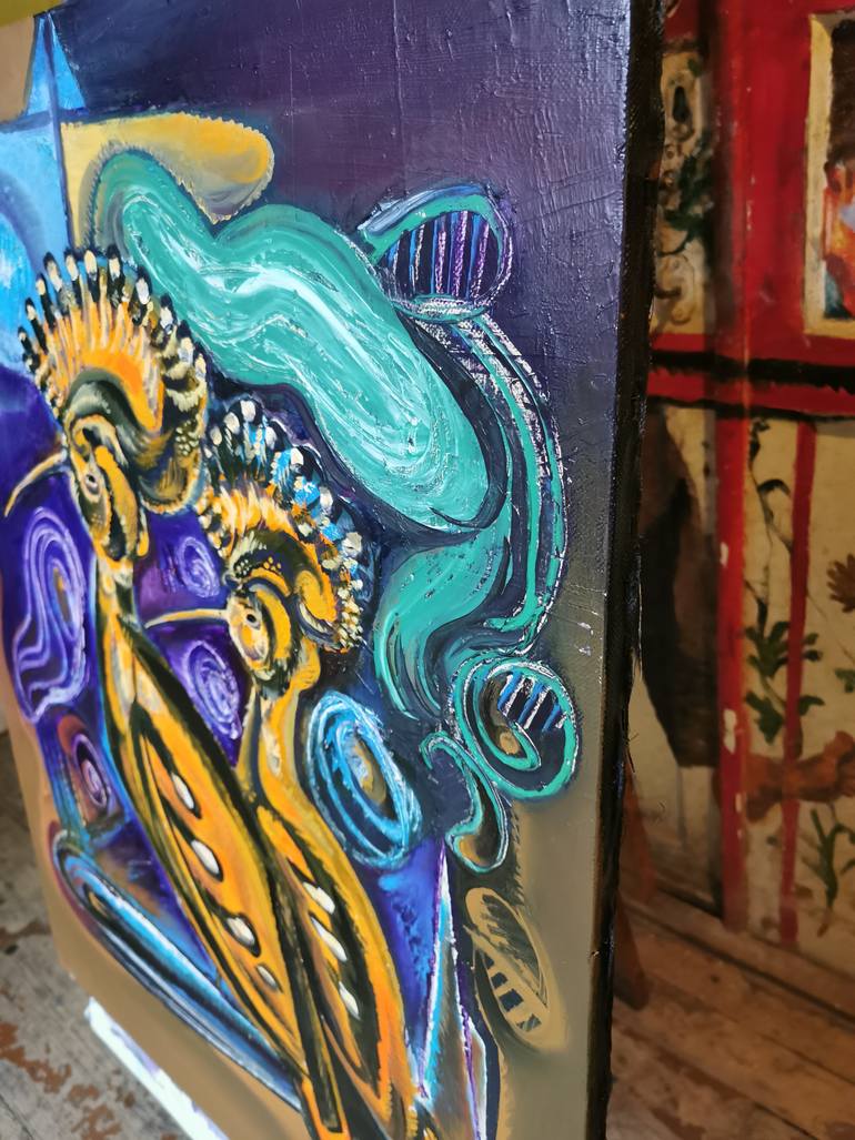 Original Modernism Animal Painting by Adil Hasanov