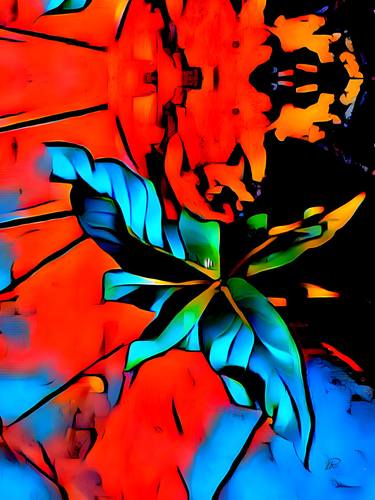 Print of Abstract Botanic Digital by Webe ArttoU