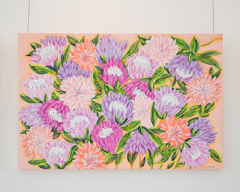 Original Impressionism Floral Painting by Bonnie Sorsby