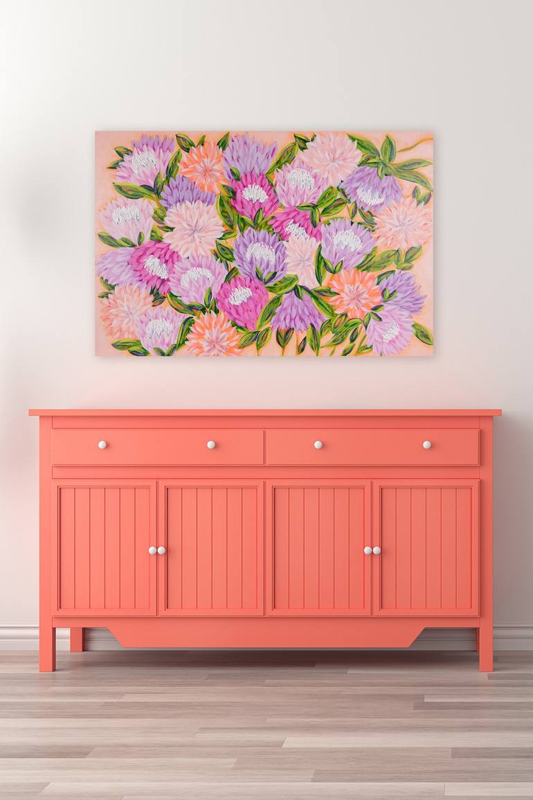 Original Impressionism Floral Painting by Bonnie Sorsby