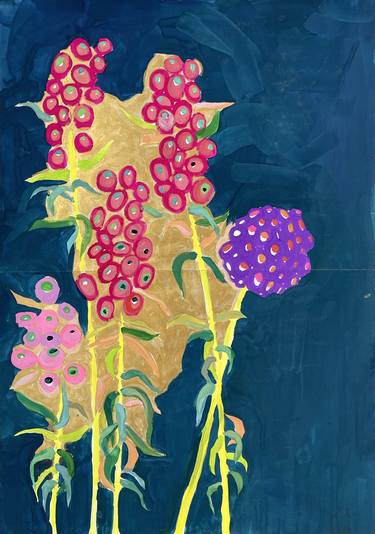 Original Conceptual Botanic Paintings by Helen Kabankova