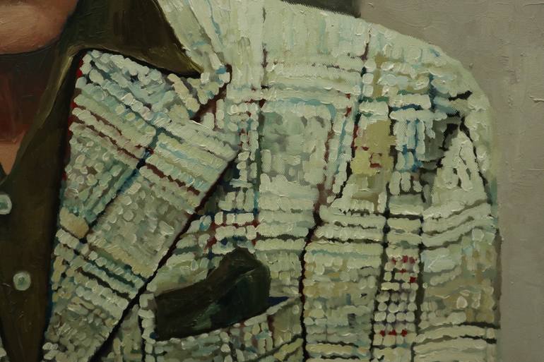 Original Art Deco Men Painting by Benoit Montet