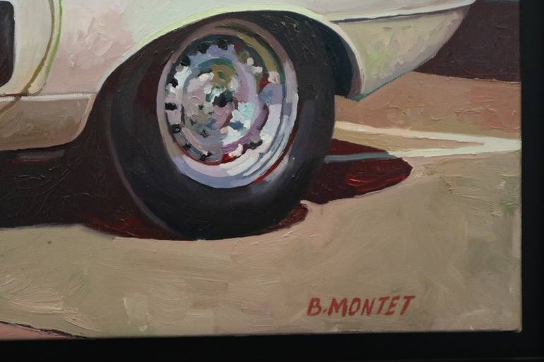 Original Documentary Automobile Painting by Benoit Montet