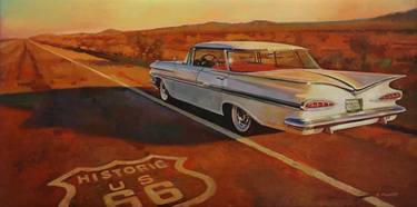 Print of Automobile Paintings by Benoit Montet