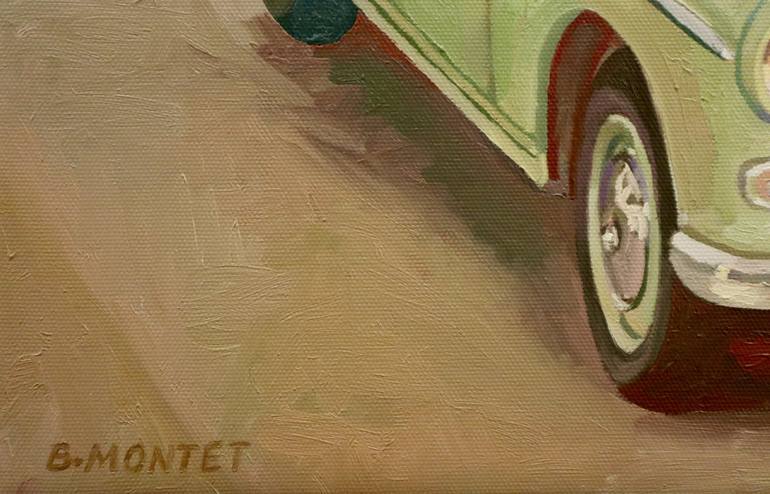 Original Documentary Car Painting by Benoit Montet
