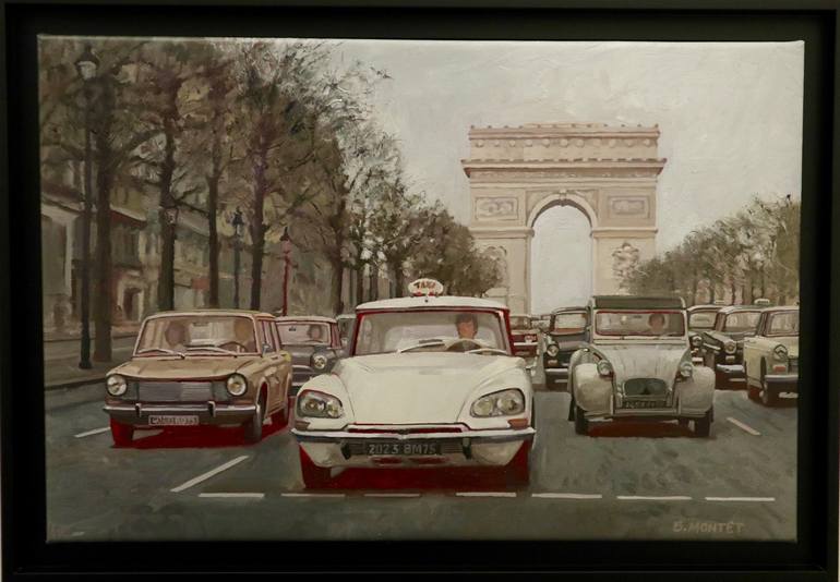 Original Realism Car Painting by Benoit Montet