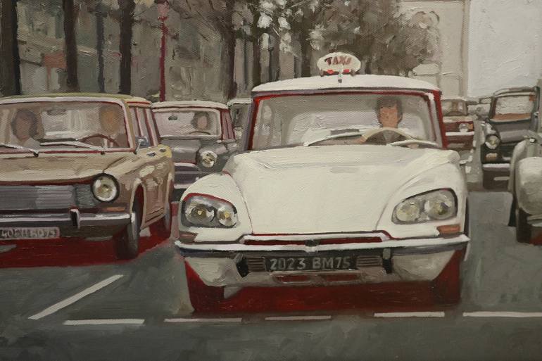 Original Realism Car Painting by Benoit Montet