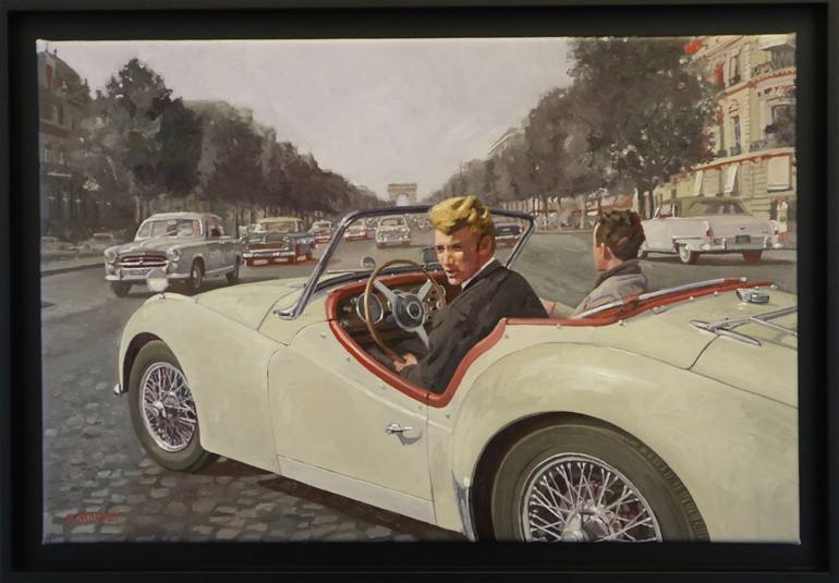 Original Realism People Painting by Benoit Montet