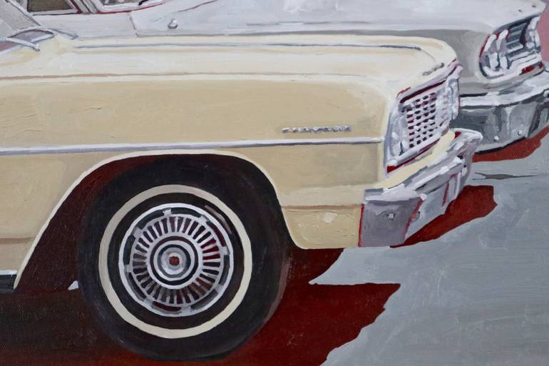 Original Realism Car Painting by Benoit Montet