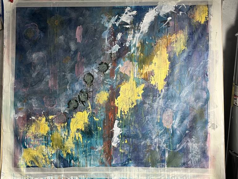 Original Abstract Expressionism Abstract Painting by Chris Pero