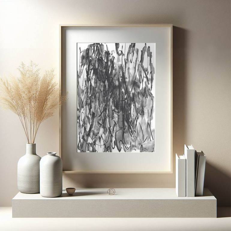 Original Abstract Drawing by Jorge Rodrigues