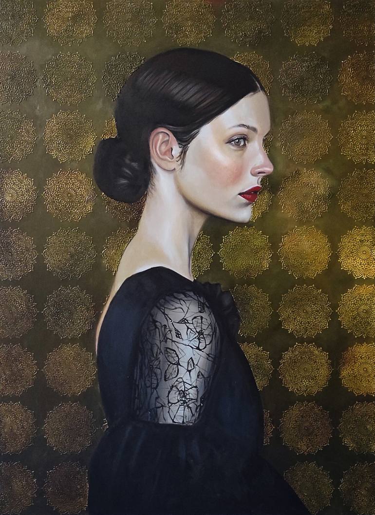 Print of Figurative Women Paintings by Mixal Frtus