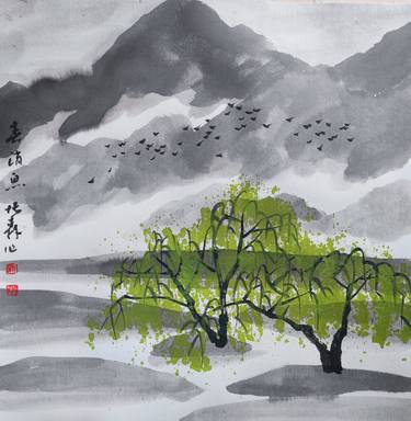 Original Nature Drawing by bosen chai