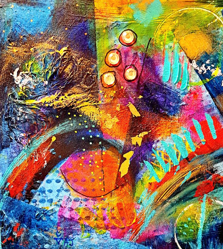 Original Abstract Painting by S Fox-Amarajyoti