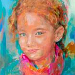 SOLD Pink Scarf by Fernanda Cataldo