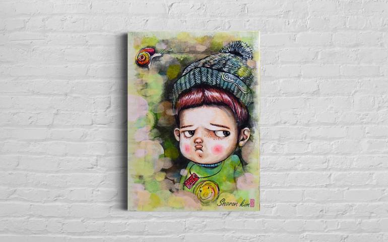 Original Fine Art Kids Painting by Sharon Kim