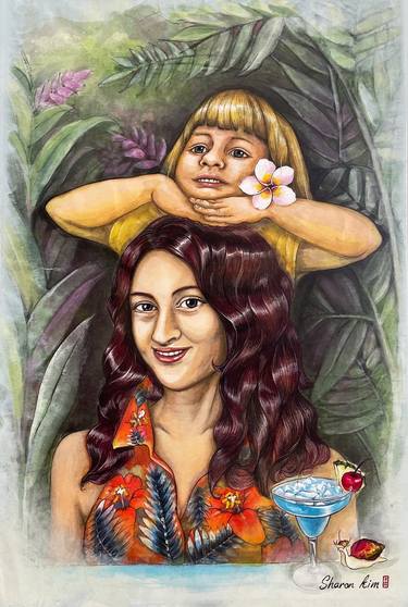 Original Family Paintings by Sharon Kim