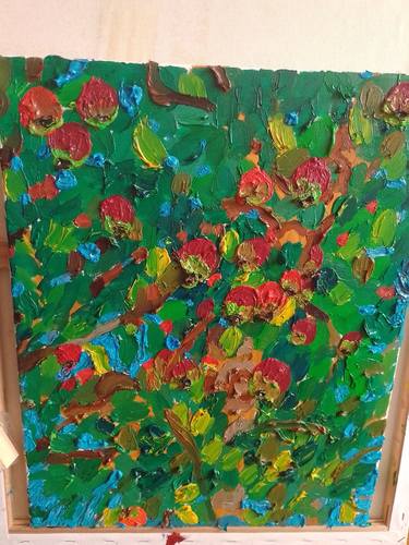 Original Impressionism Garden Paintings by Viktorija Harra