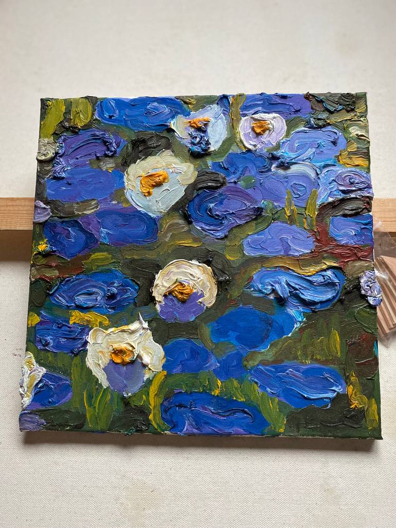 Original Impressionism Floral Painting by Victoria Harra