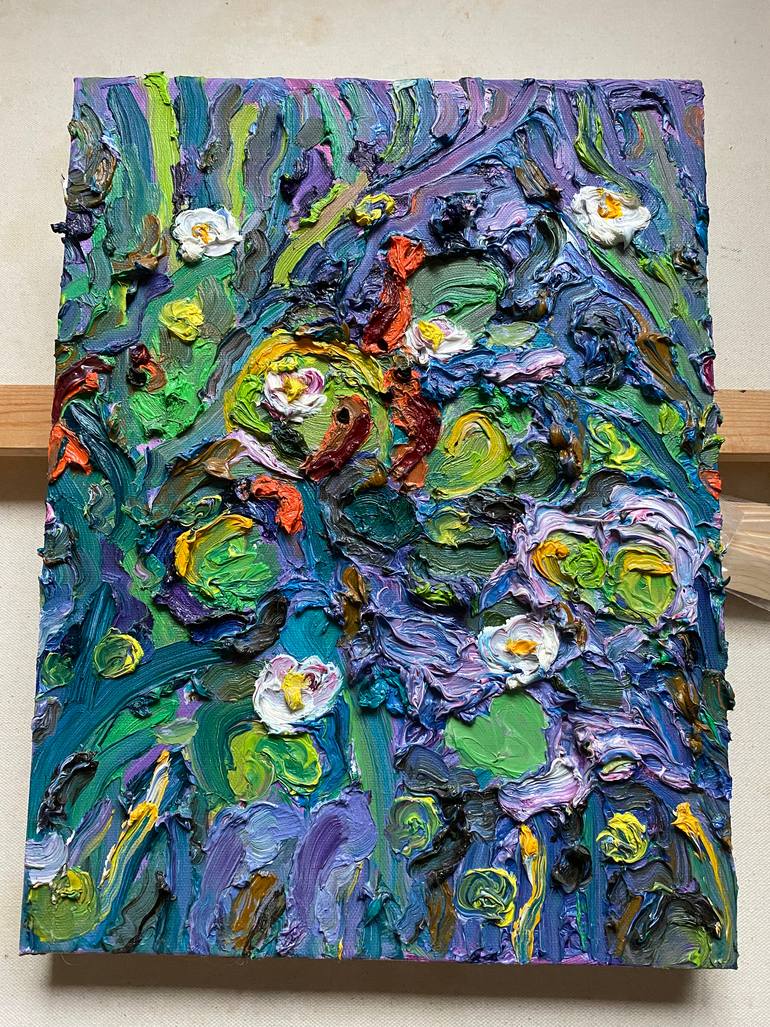 Original Impressionism Animal Painting by Victoria Harra