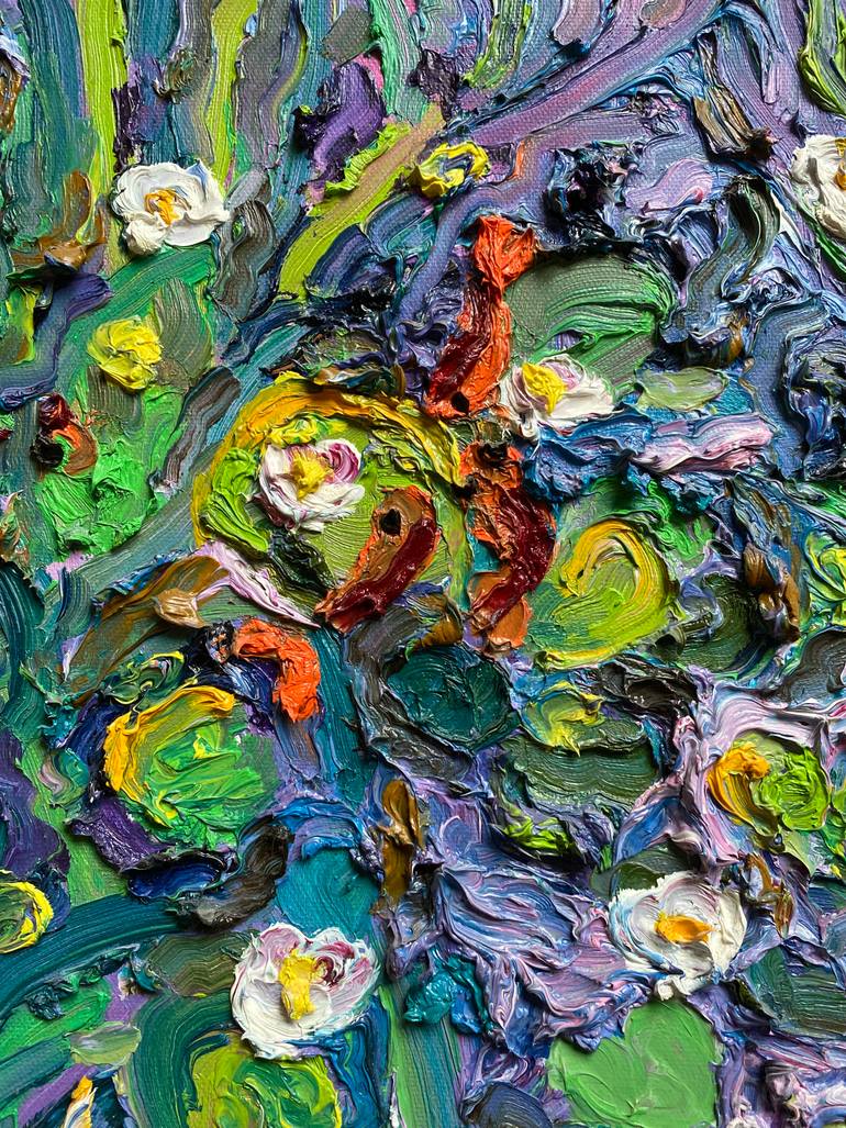 Original Impressionism Animal Painting by Victoria Harra