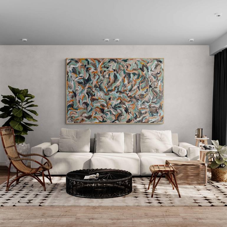 Original Contemporary Abstract Mixed Media by Madeline Ryan