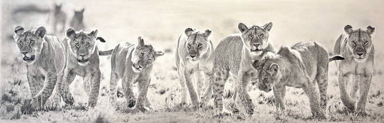 Original Realism Animal Drawing by Endangered Inks
