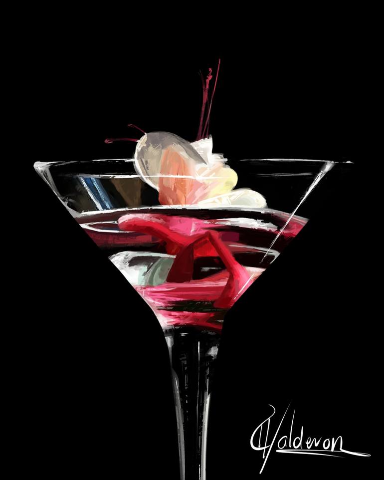 Print of Expressionism Food & Drink Digital by Bastián Calderón