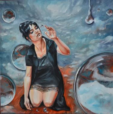 Original Surrealism Women Paintings by Katarzyna Bruniewska-Gierczak