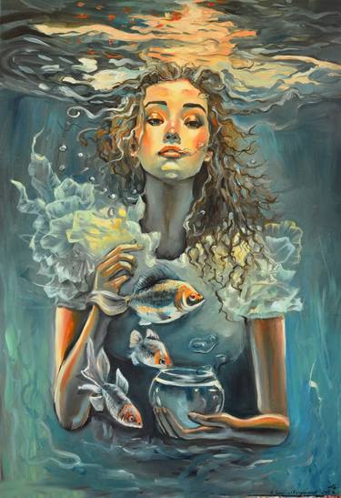 Print of Expressionism Water Paintings by Katarzyna Bruniewska-Gierczak