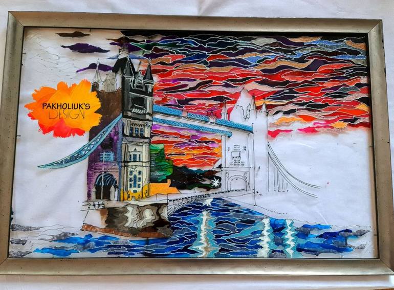 Original Impressionism Architecture Painting by Svitlana Pakholiuk