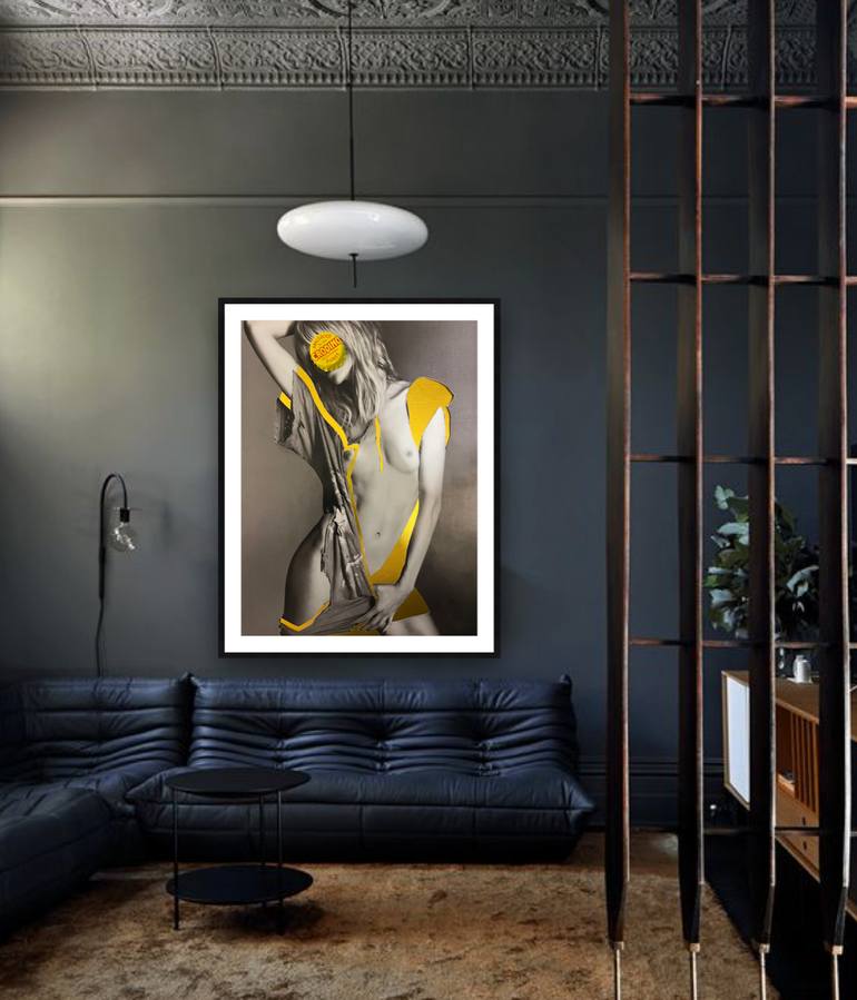 Original Black & White Nude Mixed Media by Daniela Jung
