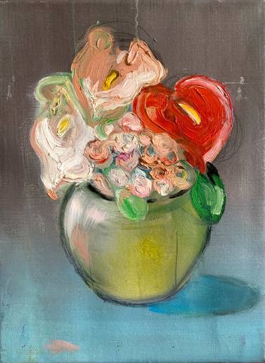 Original Figurative Floral Paintings by Julia Diaguileva