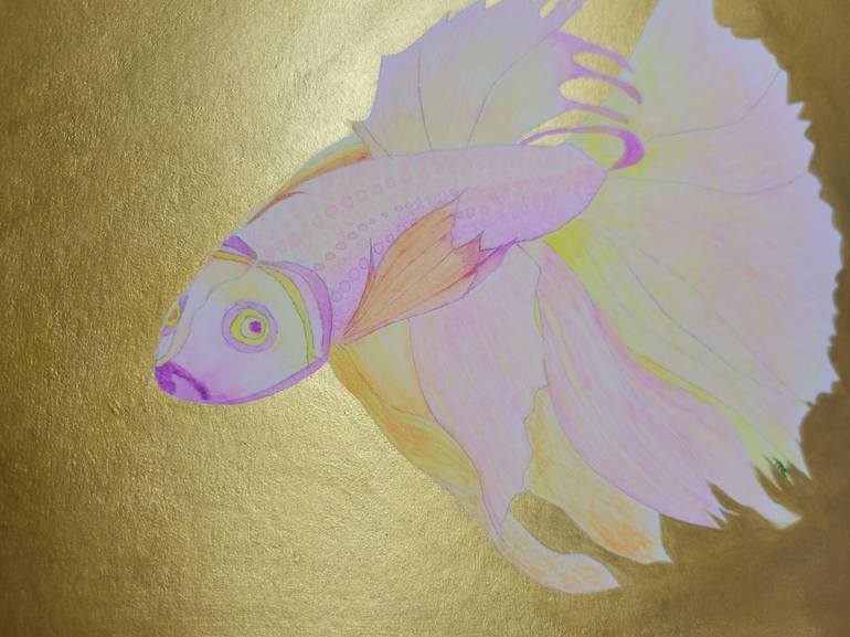 Original Realism Fish Painting by Elle Moon