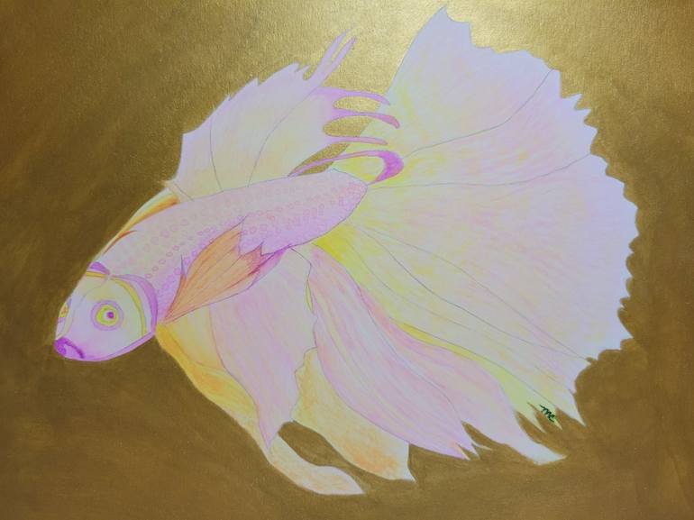Original Realism Fish Painting by Elle Moon