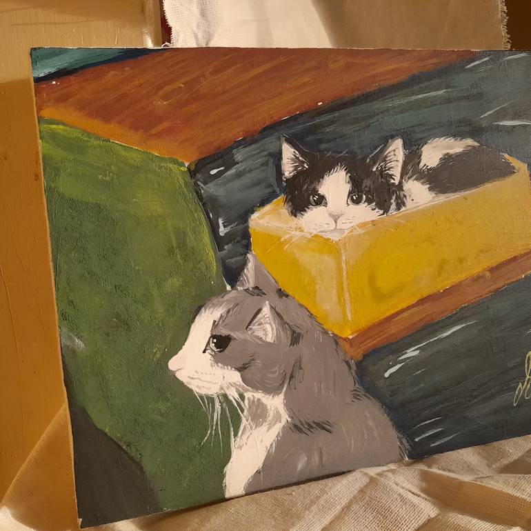 Original Illustration Animal Painting by Maryk Garey