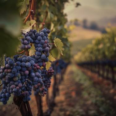 Cabernet Grapes in Napa Valley thumb