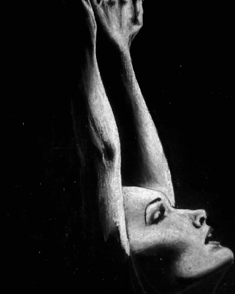 Original Realism Body Drawing by Carla Gagliano