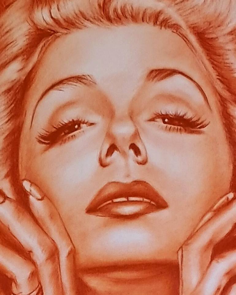 Original Realism Pop Culture/Celebrity Drawing by Carla Gagliano
