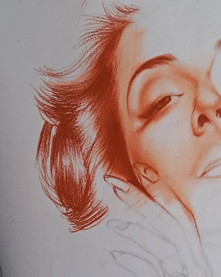 Original Realism Pop Culture/Celebrity Drawing by Carla Gagliano