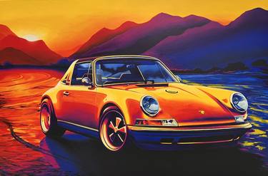 Original Modern Automobile Paintings by Timon Stork